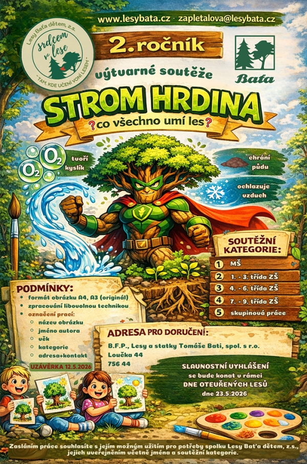 STROM HRDINA HLEDÁ NOVÉ UMĚLCE!